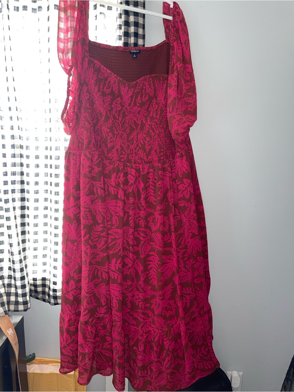 Torrid Fuchsia Floral Midi Dress